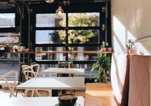 Interior shot of restaurant in Westboro
